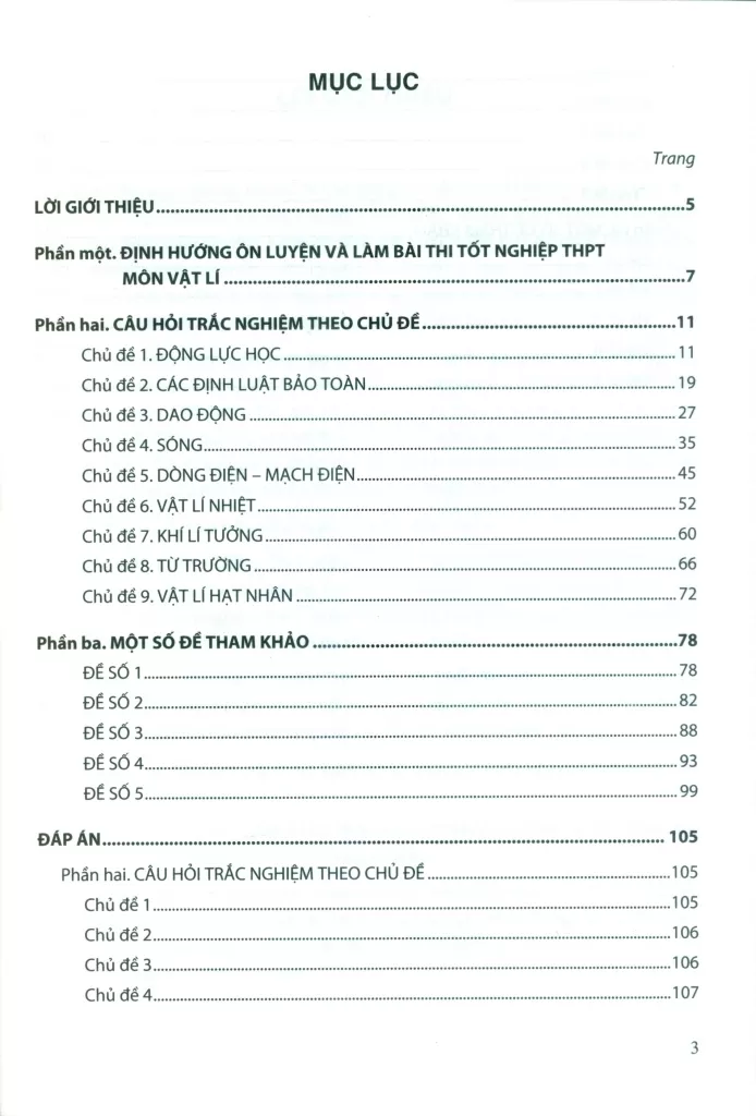 ÔN LUYỆN TRẮC NGHIỆM THI TỐT NGHIỆP THPT MÔN VẬT LÍ (Theo Chương trình giáo dục phổ thông 2018)